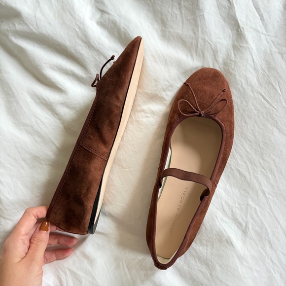 Loeffler Randall // NEW Leonie Espresso Suede Ballet Flat - Picture 8 of 9